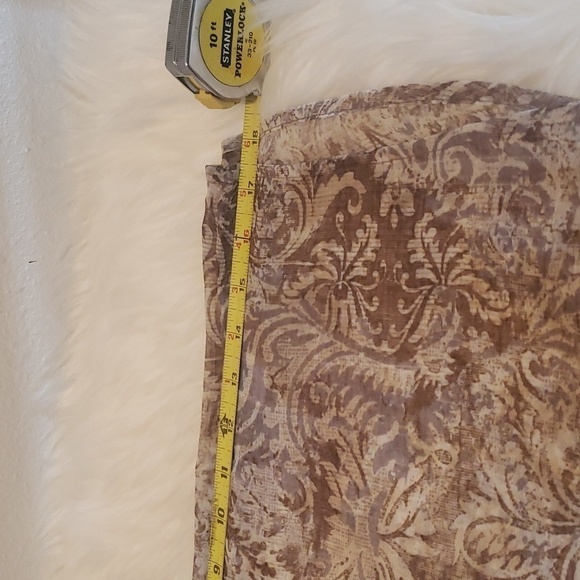 Liz Claiborne Sheer Top Blouse w/ Camisole Long Sleeve Peasant Style Sz S - Picture 10 of 13